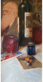 Aaron Westerberg, Still life with Apples and Wine, 2003