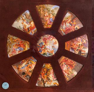 Nine Viennese Enamel Plaques (1880)