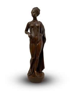 A Viennese Patinated Bronze Figure Circa 1916