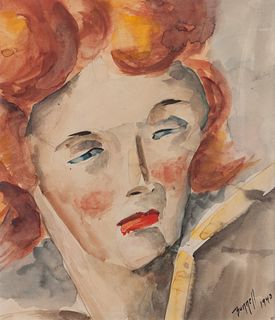 Charles Ragland Bunnell
(American, 1897-1968)
Portrait of Laura Bunnell, 1940