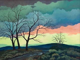 William Sanderson
(American, 1905-1990)
Landscape with Trees