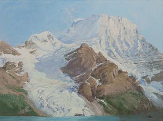 Mary Agnes Yerkes
(American, 1886-1989)
Mt. Robson, The Helmet and Berg Glacier, 1964