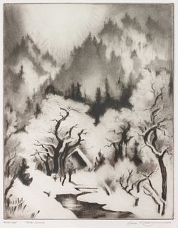 Gene Kloss
(American, 1903-1996)
Winter Sunrise, Artist's Proof