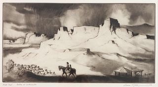 Gene Kloss
(American, 1903-1996)
Buttes of Lukachukai, Artist's Proof