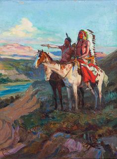 Harry C. Edwards 
(American, 1868-1922)
Two Native Scouts, 1916