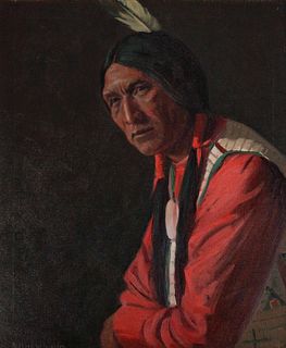 Kathryn Woodman Leighton
(American, 1875-1952)
Indian Portrait 