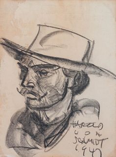 Harold von Schmidt 
(American, 1893-1982)
Cowboy Sketch, 1947