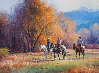 Martin Grelle
(American, b. 1954)
Cowboy Autumn