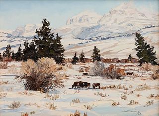 Carol Swinney
(American, 20th Century)
Winter in the Du Noir Valley