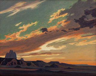Ed Mell
(American, b. 1942)
Evening Cast/ Monument Valley, 2007