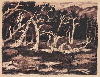 John McCrady
(American, 1911-1968)
Dancing Trees- Mt Evans, Colorado, 1949
