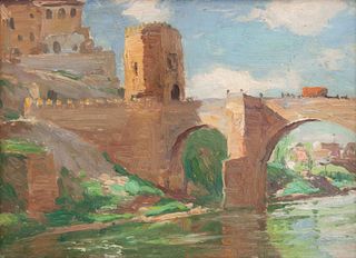 Joseph Henry Sharp 
(American, 1959-1953)
Bridge to Toledo, Spain