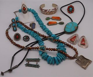 JEWELRY. Southwest Jewelry Grouping, Some Signed.