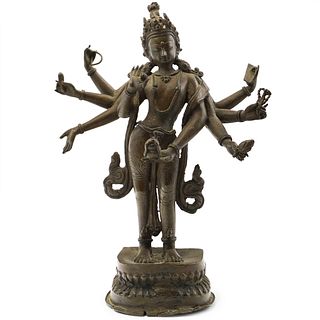 19th Cent. Bronze Durga Goddess
