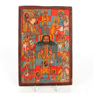 VINTAGE ABSTRACT CONTEMPORARY EASTERN ORTHODOX ICON