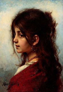 Alexej Harlamoff
(Russian/French, 1840-1925)
The Young, Unbridled Girl