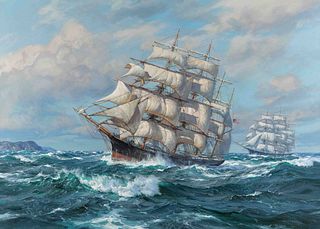 Charles Vickery
(American, 1913-1998)
In the Days of the Square Riggers