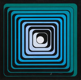 Jean Pierre Yvaral (Vasarely)
(French, 1934-2002)
Progression Polychrome, 1970