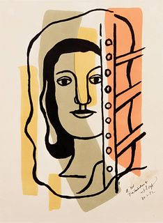 Fernand Leger
(French, 1881-1955)
Taªte de femme, 1949