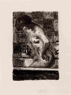 Pierre Bonnard
(French, 1867-1947)
Femme debout dans sa baignoire, 1925