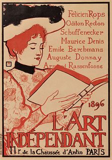 Armand Rassenfosse
(Belgian, 1862-1934)
L'Art Independant, 1896