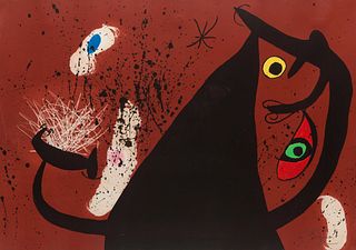 Joan Miro
(Spanish, 1893-1983)
La Frappeuse de silex, 1973