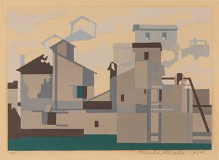 Charles Sheeler 
(American, 1883-1965)
Architectural Cadences, 1954