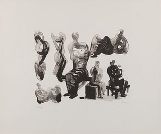 Henry Moore
(British, 1898-1986)
Ideas for Sculptures, 1975