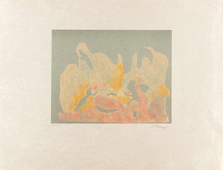 Mark Tobey
(American, 1890-1976)
Awakening Dawn and Awakening Night (a pair of works), 1974