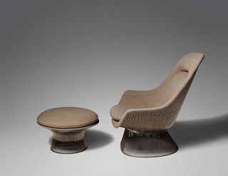 Warren Platner (American, 1919-2006) Lounge Chair and Ottoman, Knoll, USA