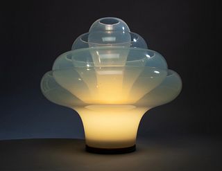 Carlo Nason (Italian, b. 1936) Lotus Table  Lamp, A.V. Mazzega, Italy