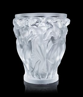 Lalique, France, 20th Century, Bacchantes Vase