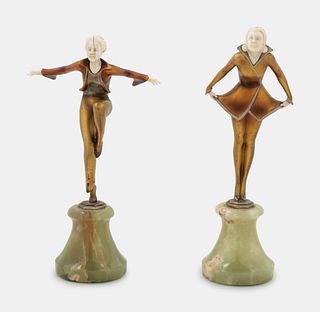 Josef Lorenzl (Austrian, 1892-1950) Two Art Deco Dancers