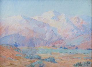 Edwin Minot Dawes Mountain Landscape Oil on Board
