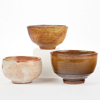 Grp: 3 Warren MacKenzie Studio Pottery Bowls