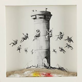 Banksy "Walled off Hotel Box Set" Mixed Media Print