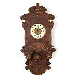 Lenzkirch German Art Nouveau Wall Clock