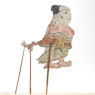Indonesian Balinese Shadow Puppet of Human or God
