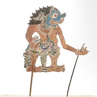Indonesian Balinese Shadow Puppet of Human or God