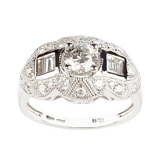 Diamond and Platinum Unity Ring