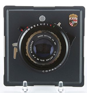 Goerz Optical Co. Inc L.D. Artar 9 1/2 in f:9 Camera Lens