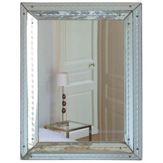 French Art Deco Mirror Attributed to Jacques Adet, 1940s