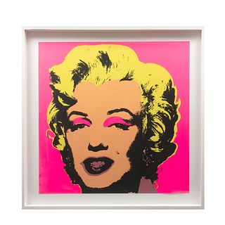 ANDY WARHOL.  II.25: Marylin Monroe. Con sello Fill in your own signature. Enmarcada.