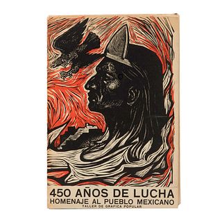 Carpeta de 146 estampas de La Lucha del Pueblo Mexicano Taller de gráfica popular mexicana. Segunda edición. 1960. Notas histó...
