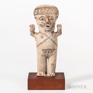 Pre-Columbian Pottery Female Figure