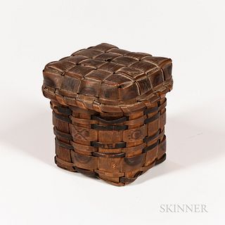 Miniature Northeast Lidded Basket