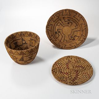 Three Southwest Basketry Items