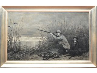 Oil on canvas James Brade Sword (1839-1915).