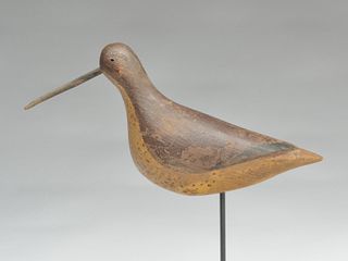 Greater yellowlegs, carved in the style of Thomas Gelston, Jamie Reason, Long Island, New York.