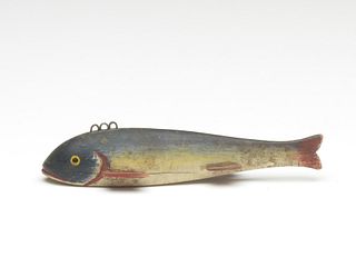 Trout fish decoy, possibly Michigan or Ohio, 1st half 20th century.